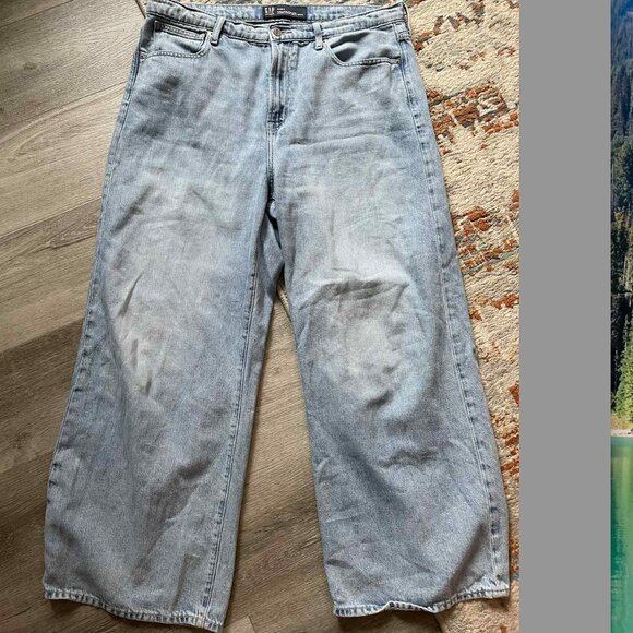 Gap high rise wide leg jeans sz33 - Picture 4 of 6